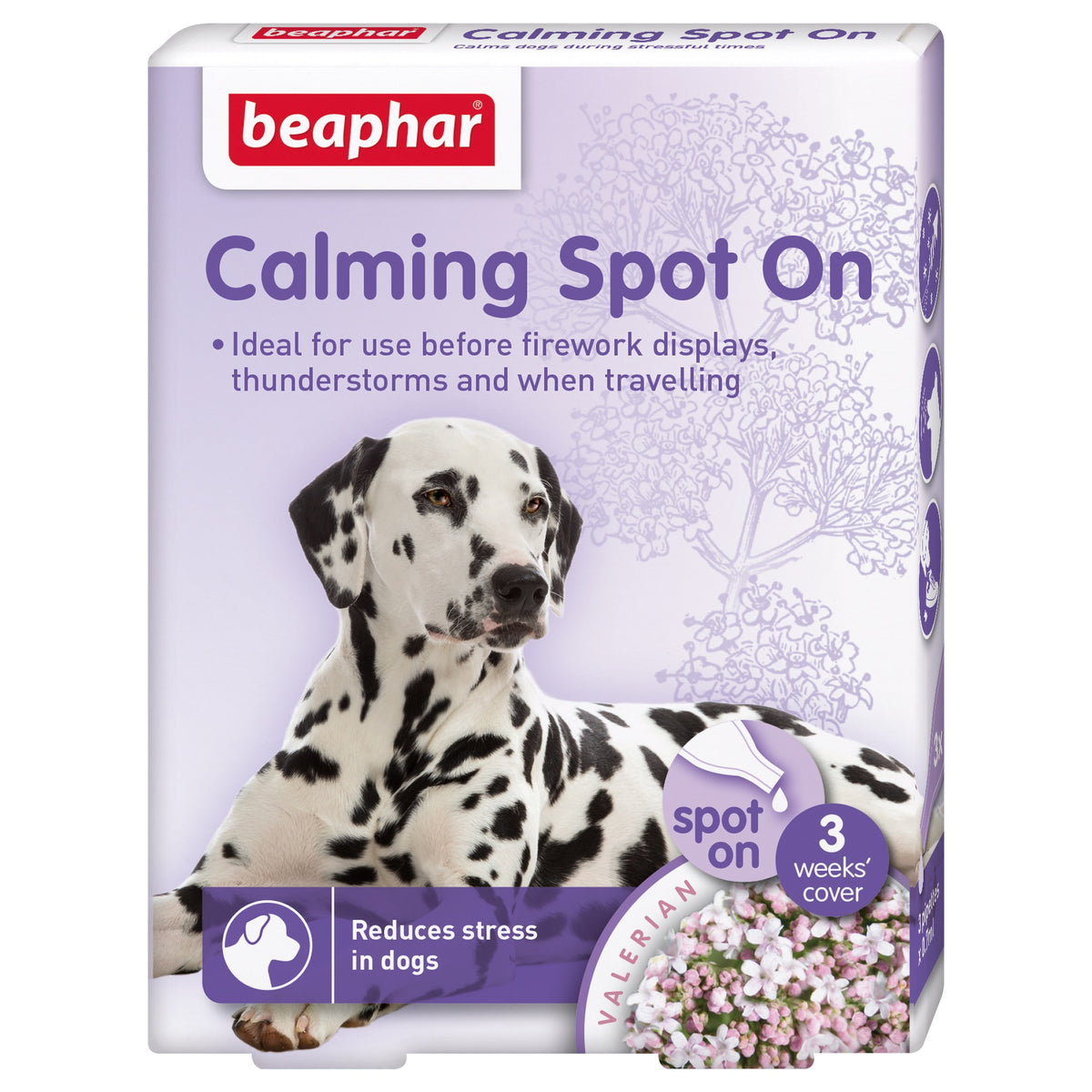 Beaphar Calming spot-on til hund, 3 pipetter à 0,7 ml med valerian