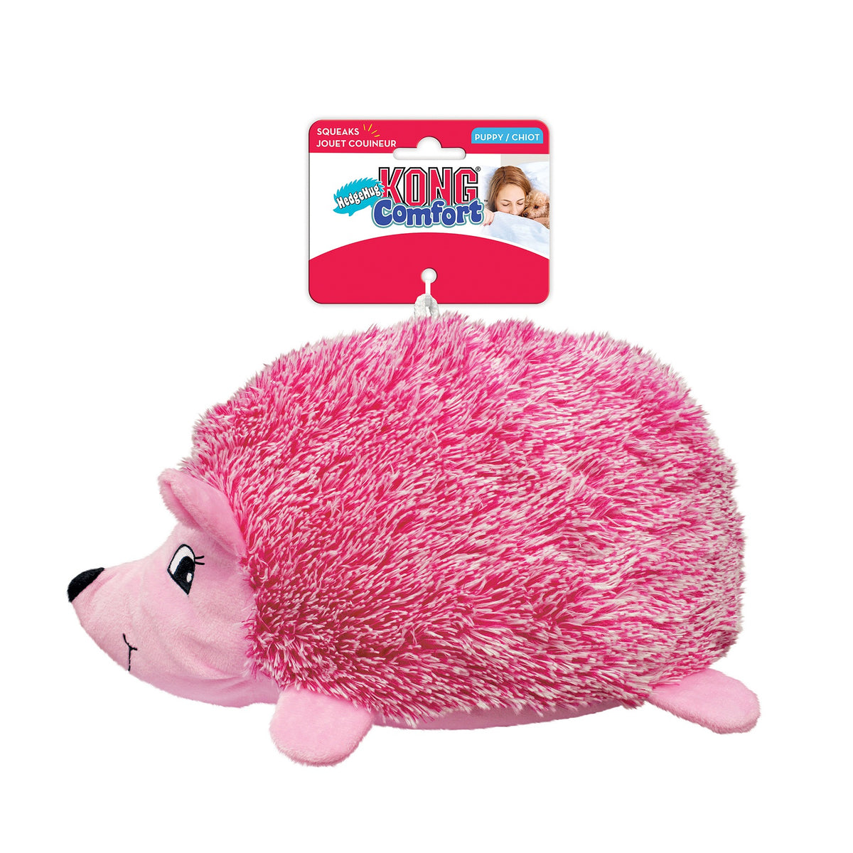 KONG Comfort HedgeHug Puppy – mykt pinnsvin for valper str. XS