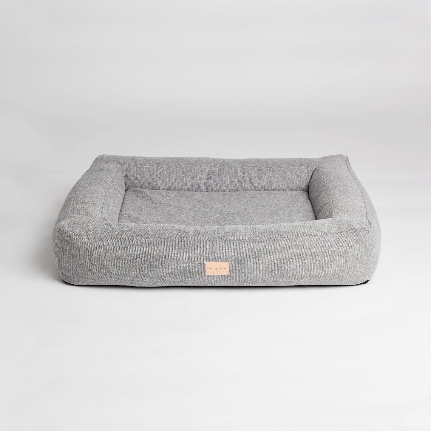Box Bed hundeseng grå med ortopedisk memory foam