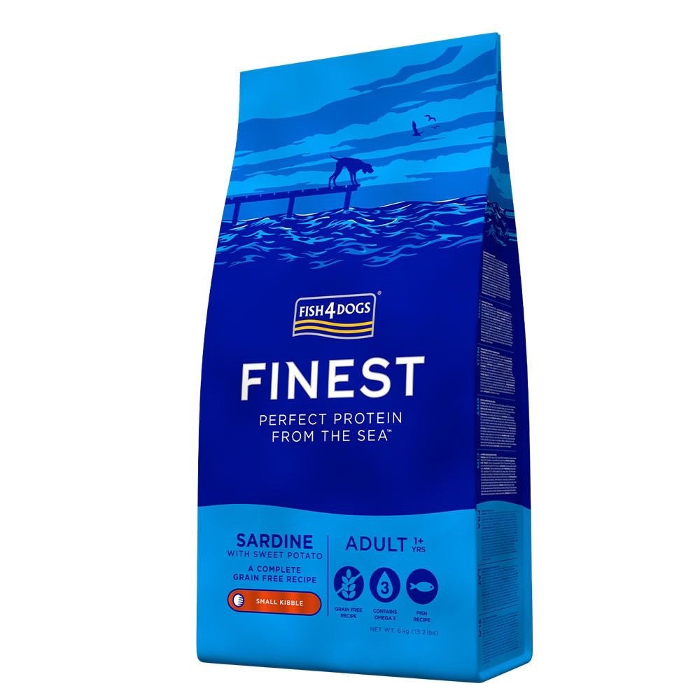Fish4Dogs Finest Sardine Adult – kornfritt hundefôr med sardiner