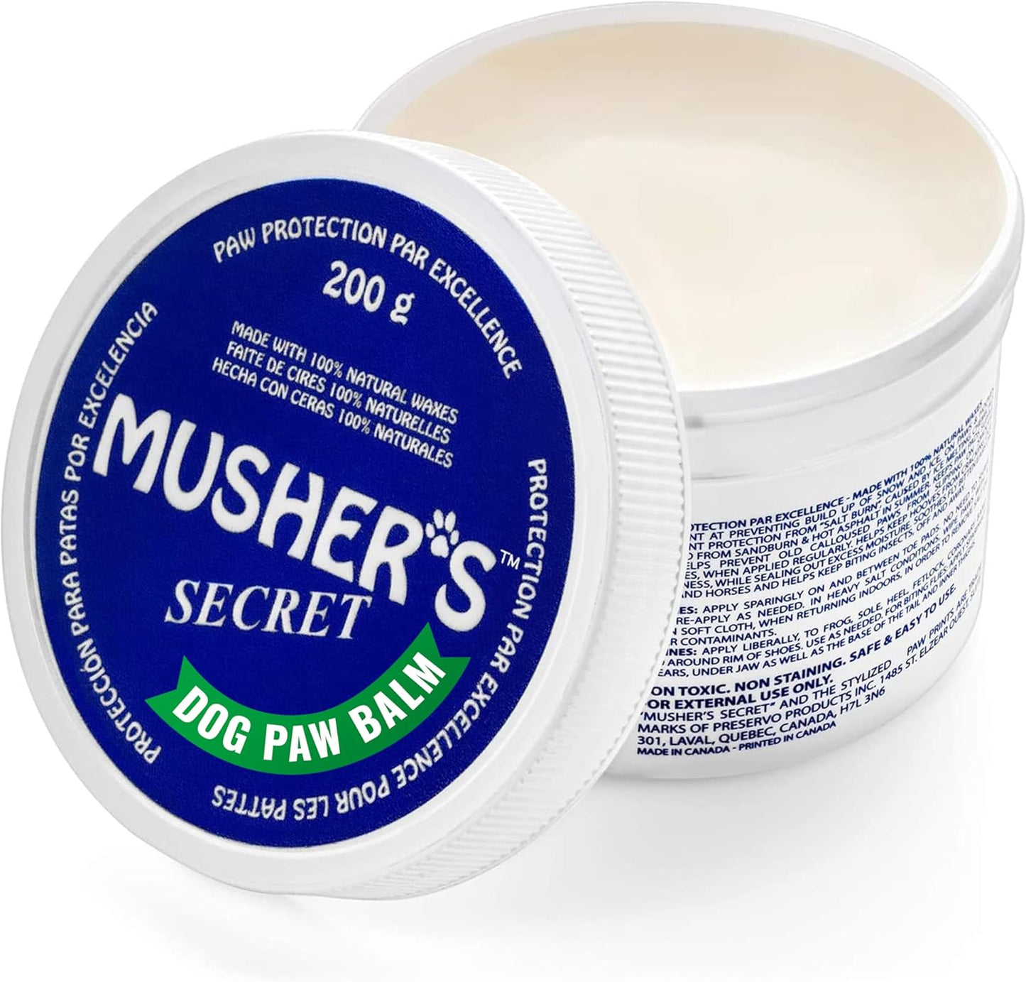 Musher’s Secret Potesalve – naturlig potevoks for hund 200g