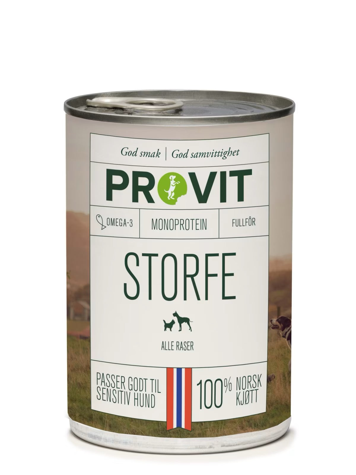 Provit våtfôr storfe – monoprotein og kornfritt hundefôr for sensitive hunder