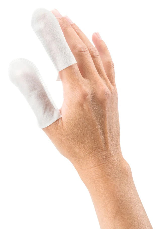 Trixie fingerpads med mild rengjøringslotion og mintsmak