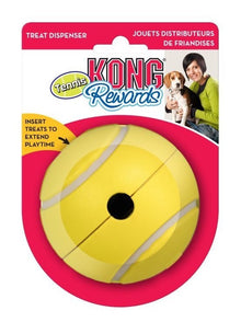 KONG Rewards Tennis – godbitball som ruller uforutsigbart str. S