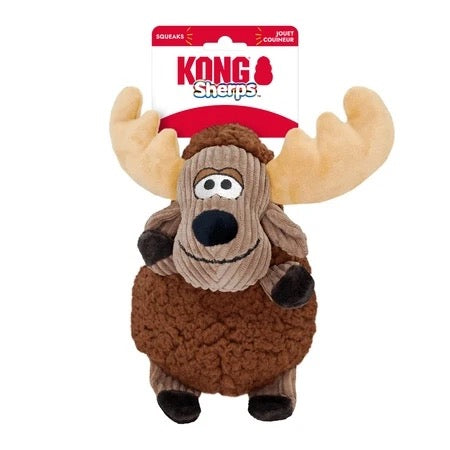 KONG Sherps Floofs Moose – ekstra myk koseleke som piper str. M