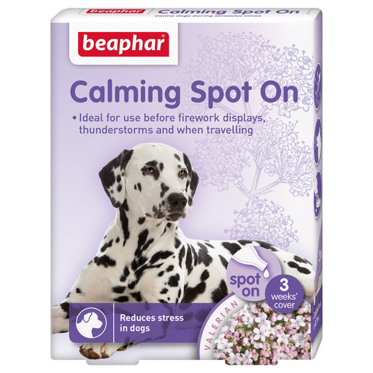Beaphar Calming spot-on til hund, 3 pipetter à 0,7 ml med valerian