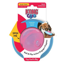 KONG Gyro Puppy – godbitleke for valper som ruller og spinner str. S