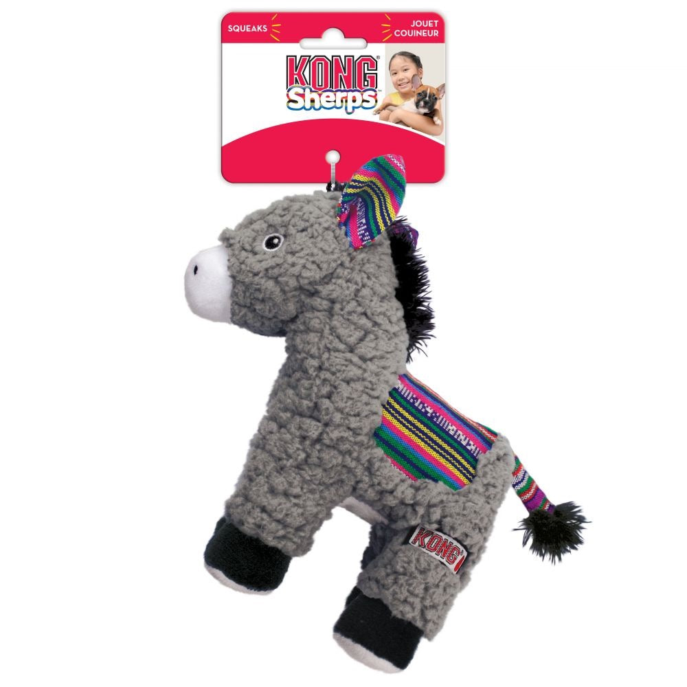 KONG Sherps Donkey – ekstra myk koseleke som piper str. M