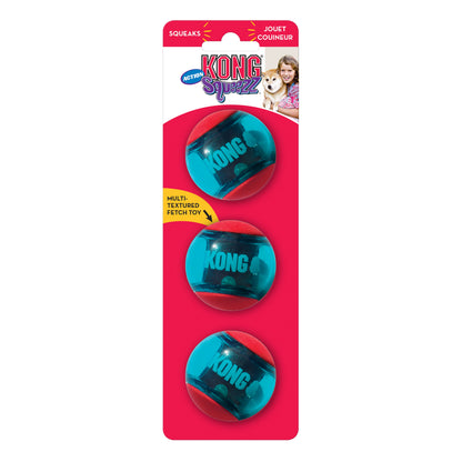 SQUEEZZ ACTION BALL RED 3stk