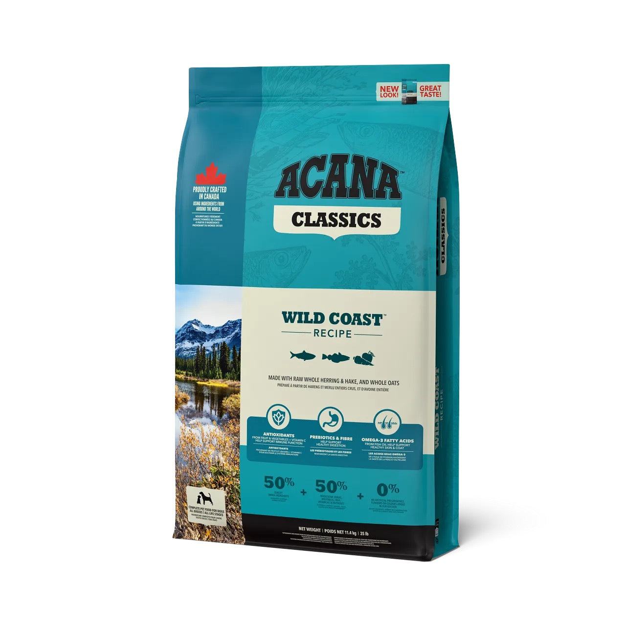 Acana Dog Wild Coast tørrfôr med fisk fra Nord-Atlanteren for voksne hunder