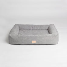 Box Bed hundeseng grå med ortopedisk memory foam