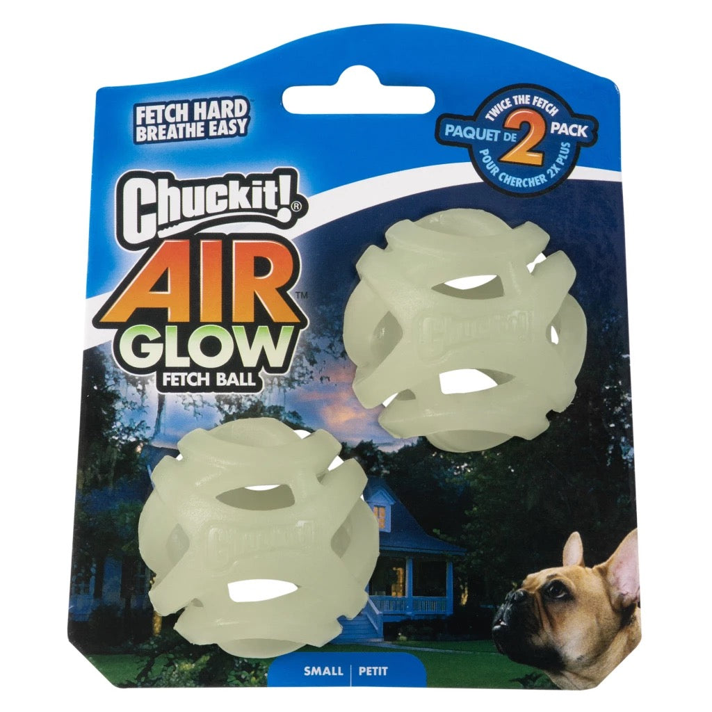 Chuckit! Air Glow Fetch Ball – hundeballer i 2-pakning