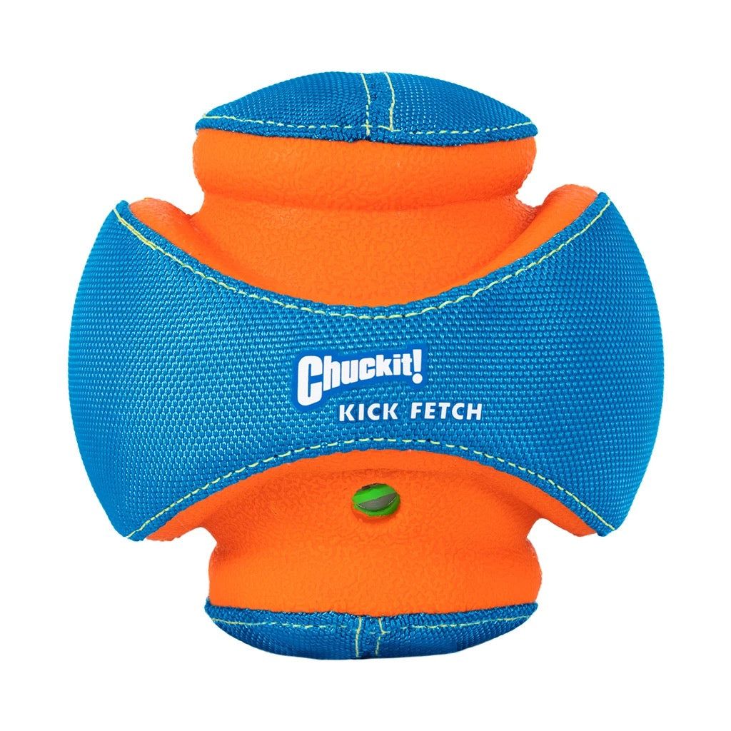 Chuckit! Giggle Kick Fetch som lager lyd når den beveger seg