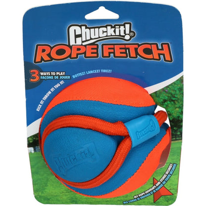 Chuckit! Rope Fetch – hundeball med tau for kast og dragkamp