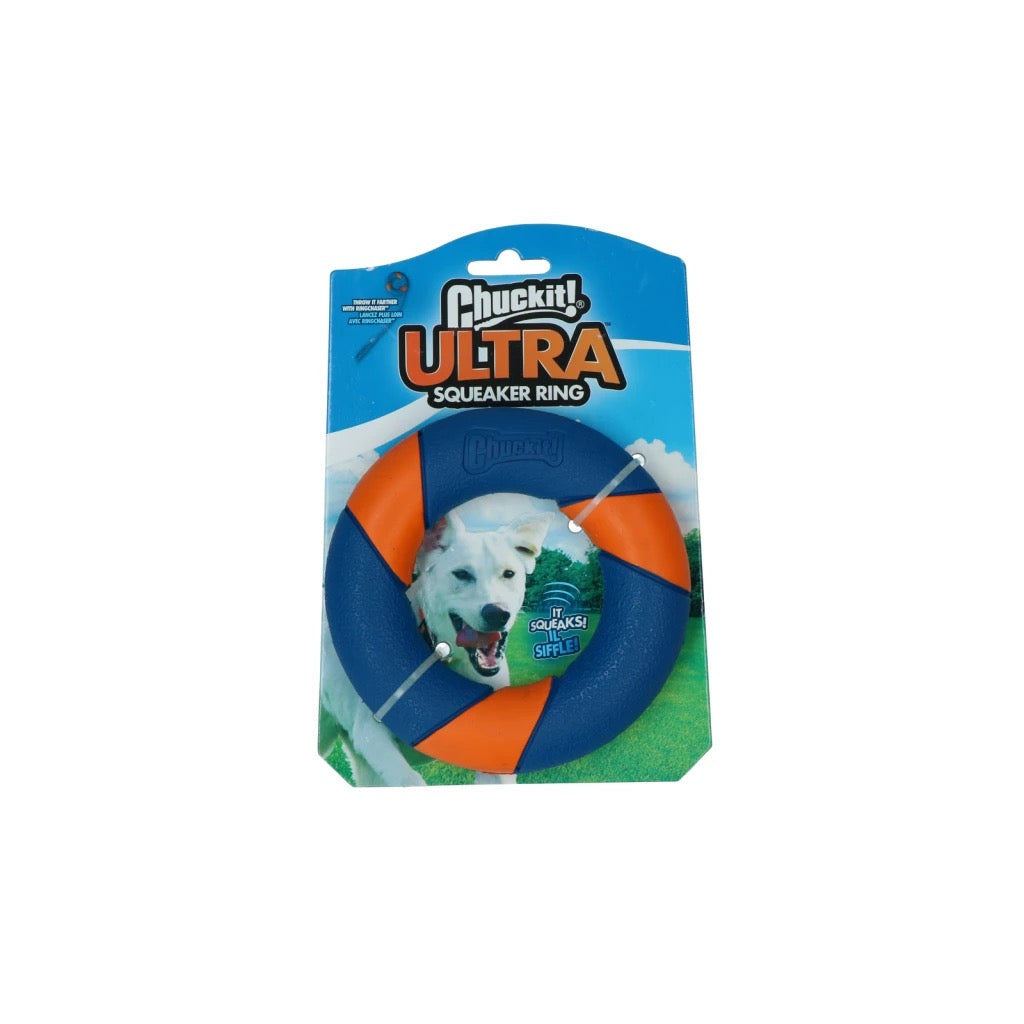 Chuckit! Ultra Squeaker Ring – ringleke med pipelyd til hund