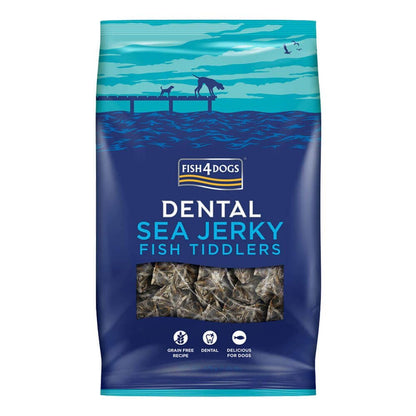 Fish4Dogs Sea Jerky Fish Tiddlers – små tyggebiter av 100% fiskeskinn