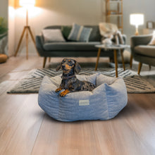 Hexa Rest hundeseng med kanter i slitesterkt stoff i lysegrå