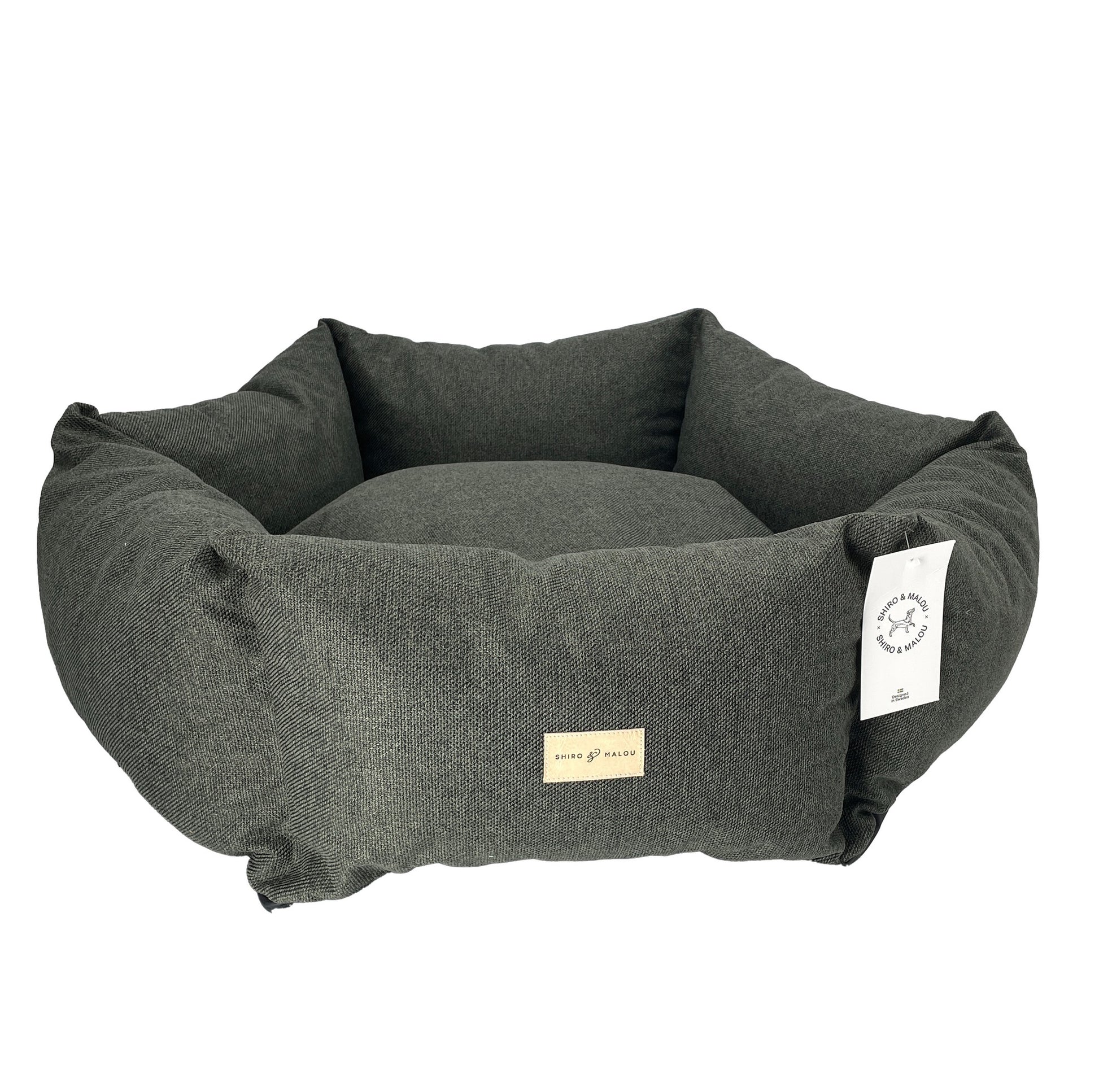 Hexa Rest hundeseng med kanter i slitesterkt stoff i grønn