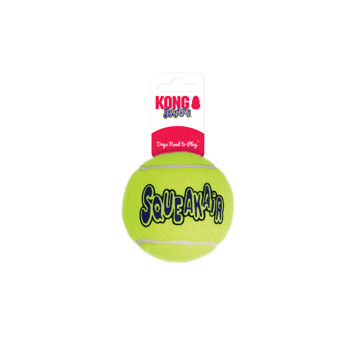 KONG AirDog Squeakair Ball apportball med pipelyd til hund
