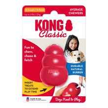 KONG Classic – slitesterk rød tyggeleke som kan fylles med godbiter