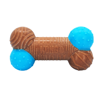 KONG CoreStrength Bamboo Bone slitesterk tyggeleke med bambus for hund nærbilde