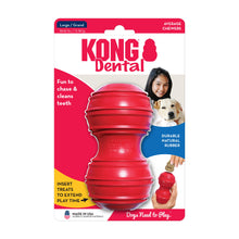 KONG Dental slitesterk tyggeleke i naturgummi for hund
