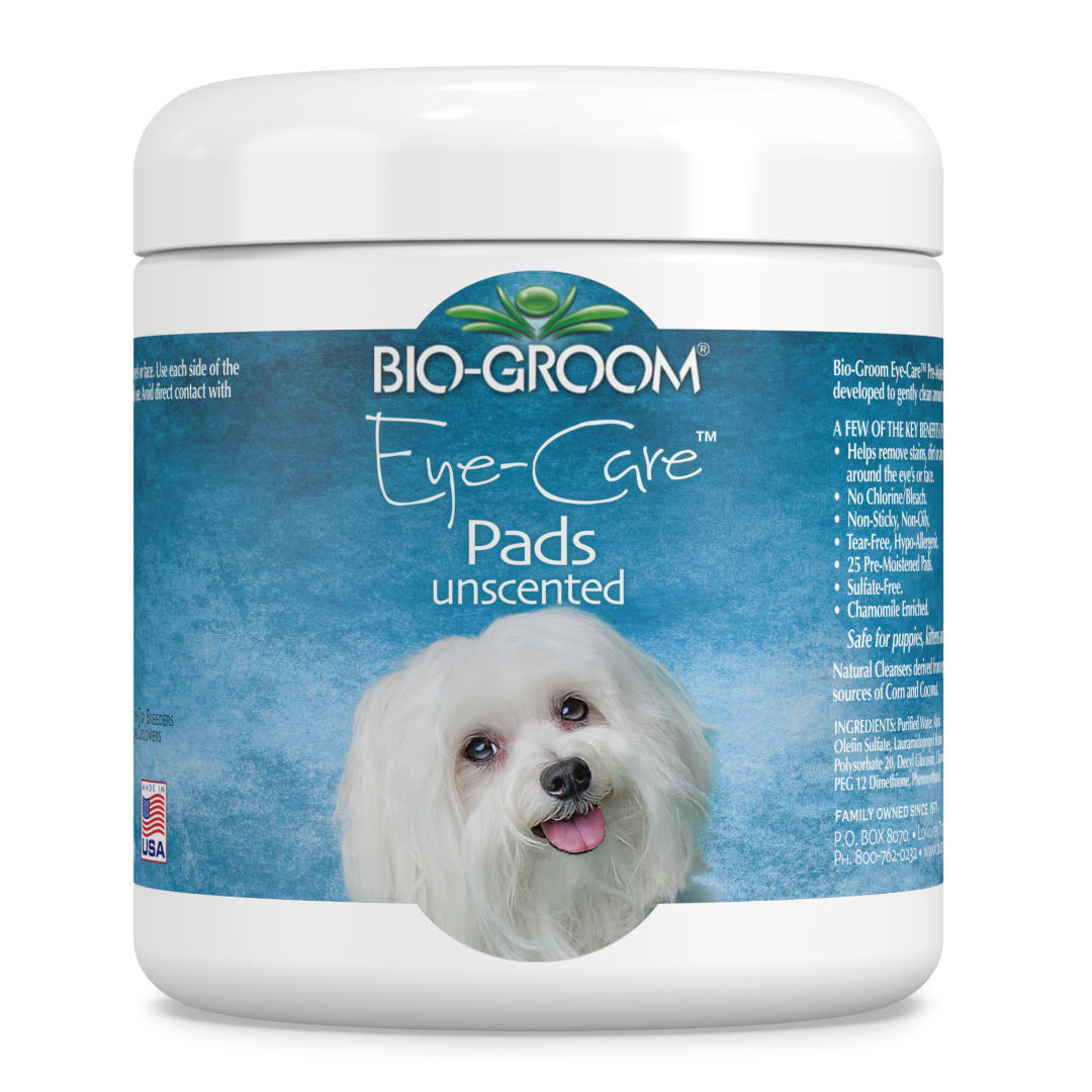 Bio-Groom Eye-Care Pads øyerens til hund, 25 pads
