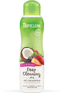 TropiClean hundesjampo med bær og kokos, 355 ml